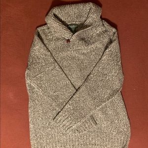 NWT Eddie Bauer Men’s Wool Blend Shawl Collar Sweater